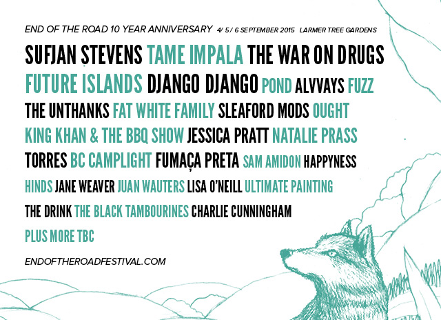 2015 Headliners Revealed for the End of the Road’s 10th Anniversary!