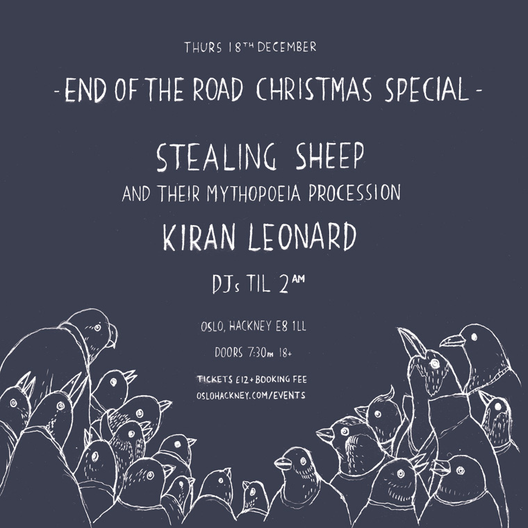 Christmas Special with Stealing Sheep and Kiran Leonard announced