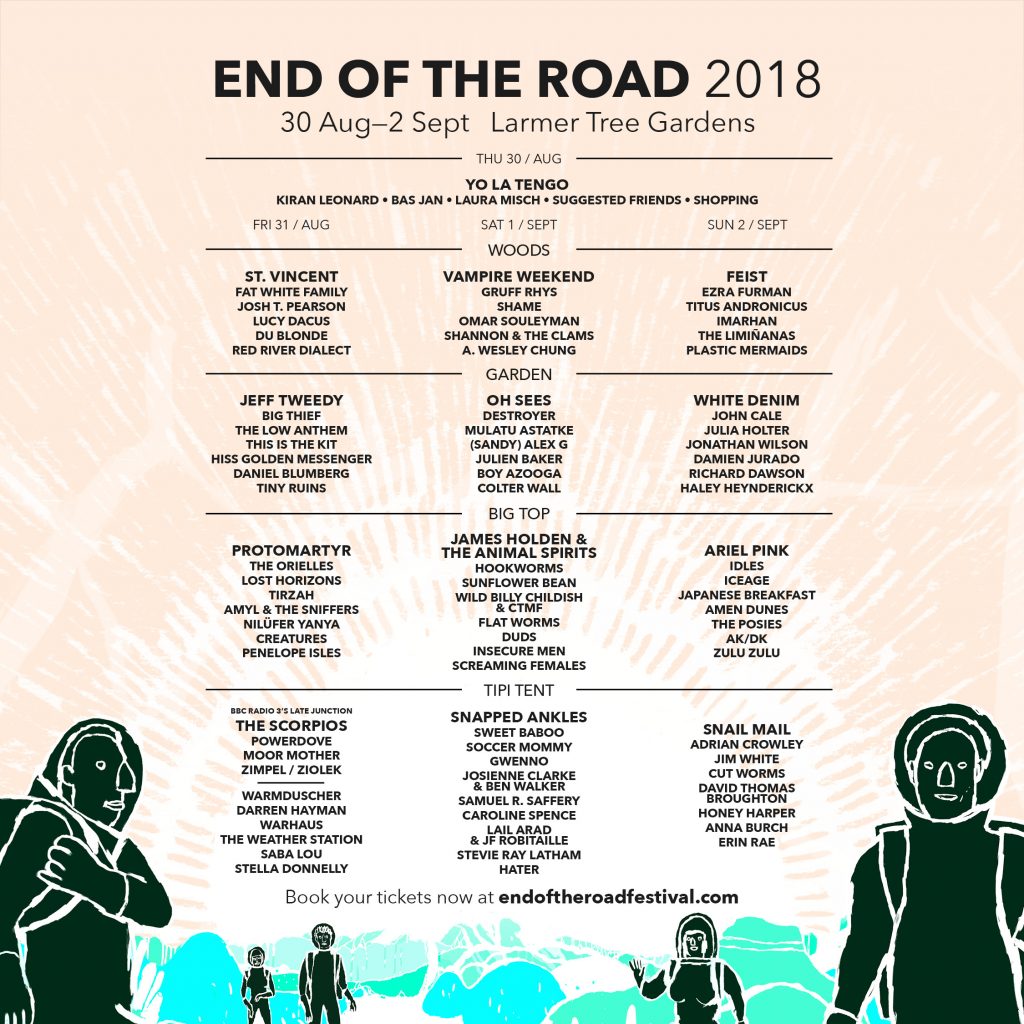 Final wave of artists for End of the Road 2018